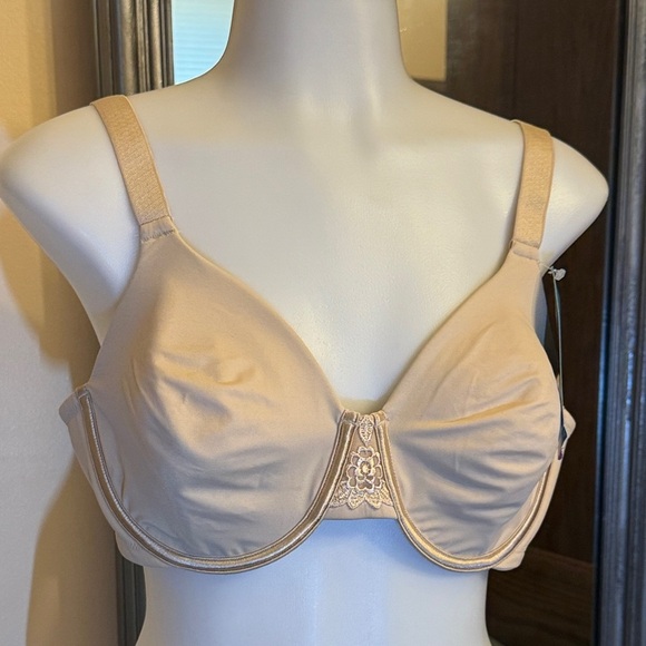Vanity Fair 40C Beige Beauty Back Minimizer Stretch Women's Bra - Picture 1 of 6